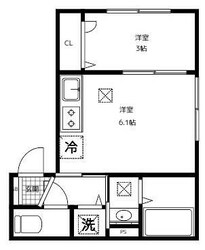 横浜元町ガーデン離宮Ｂの物件間取画像